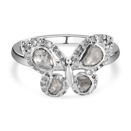 Weißer Polki Diamant-Ring - 0,50 ct. image number 0