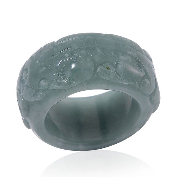 EXTREM SELTEN - Natürlicher Olmek Jadeit Ring (Größe 18.00) ca. 55.00 ct image number 0