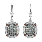 Alexandrit Ohrringe 925 Silber rhodiniert ca. 2.54 ct