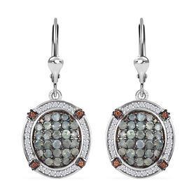Alexandrit Ohrringe 925 Silber rhodiniert ca. 2.54 ct