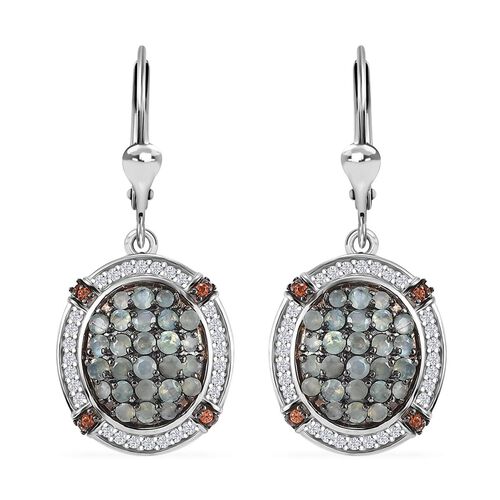 D'Joy AA Alexandrit, Kaffee und weiße Zirkon Ohrringe - 2,54 ct. image number 0