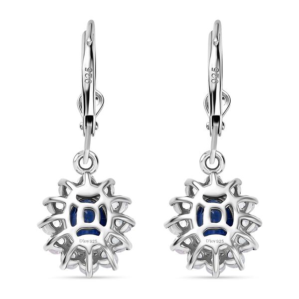 D'Joy AA Nat&uuml;rliche Kaschmir Kyanit und Regenbogen Mondstein Ohrringe - 2,95 ct. image number 5