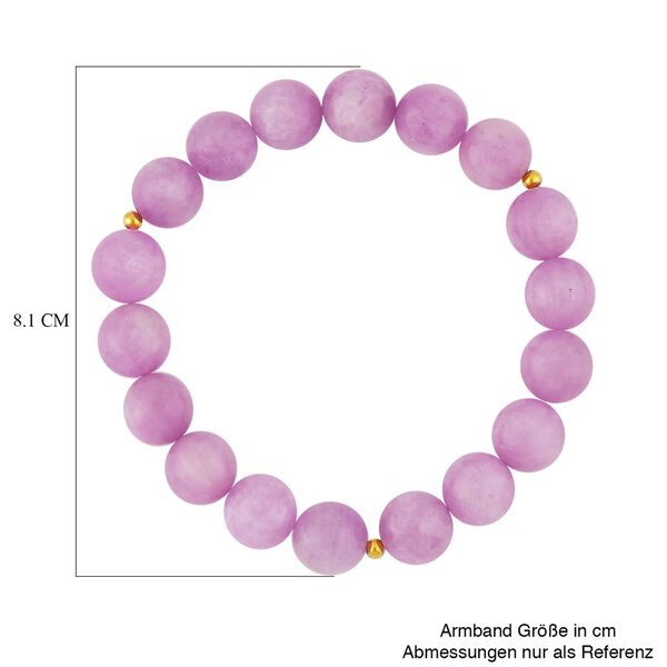 Kunzit Armband ca. 18 cm 925 Silber vergoldet ca. 235.00 ct image number 5