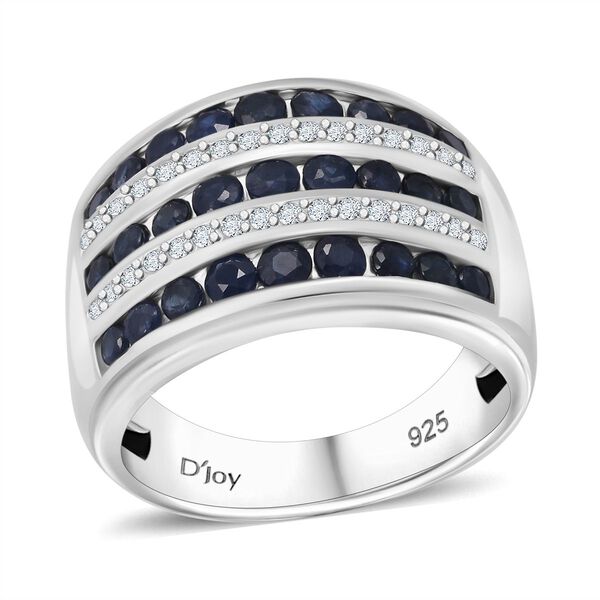 Kanchanaburi blauer Saphir und Zirkon-Ring - 2,28 ct.