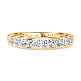 LUXURIANT DIAMOND- SGL zertifizierter VS-EF Labor Diamant Ring in 585 Gelbgold - 1 ct.