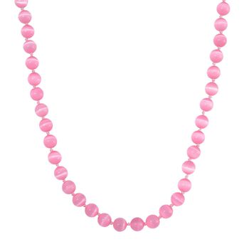 Erstellt Katzenauge Halskette ca. 50 cm Reiner Edelstahl