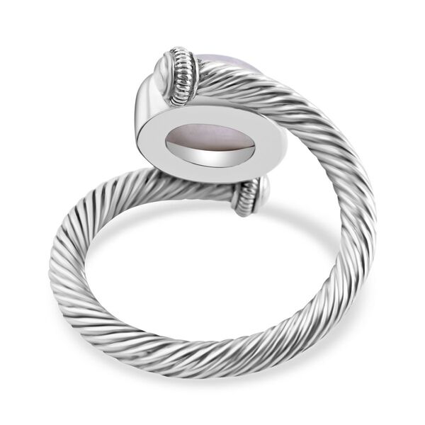 Royal Bali Kollektion- Regenbogen Mondstein Ring - 5,85 ct. image number 4