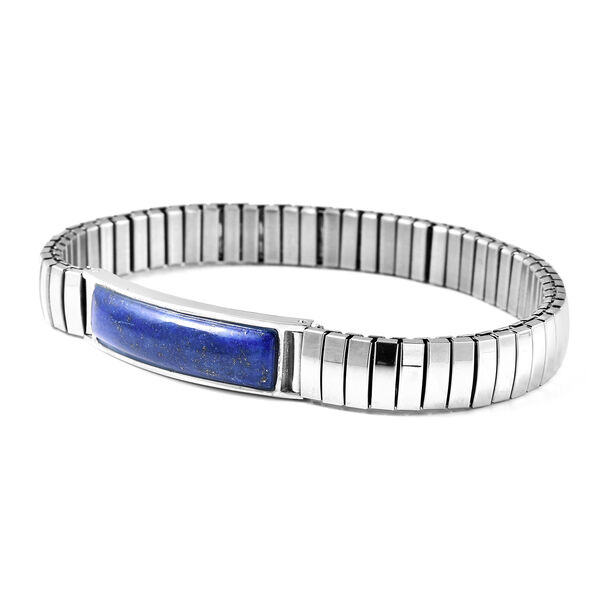 Flexibles Lapislazuli-Armband, ca.19 cm, ca. 18,50 ct image number 3