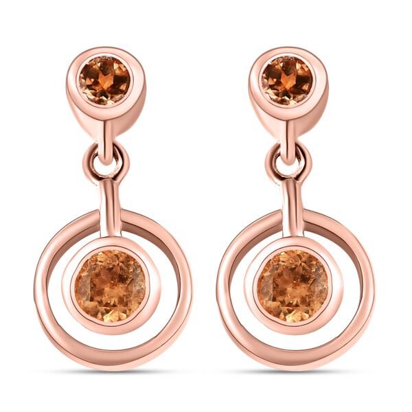 AA Ceylon kaiserliche Granat-Ohrh&auml;nger - 0,99 ct.