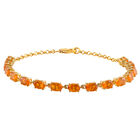 Salamanca Feueropal-Armband, ca. 19 cm, 925 Silber Gelbgold Vermeil ca. 4,62 ct