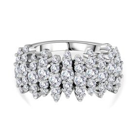 Moissanit Ring, ca. 1,61 ct