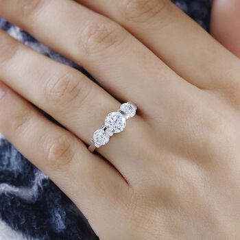 Moissanit Ring, ca. 1,81 ct.