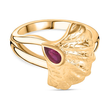 GP Italian Garden Kollektion- AA afrikanischer Rubin und Kanchanaburi blauer Saphir-Ring - 0,31 ct.