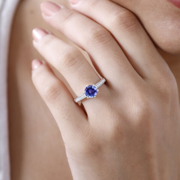 AA Tansanit und Moissanit Ring - 1,50 ct. image number 10