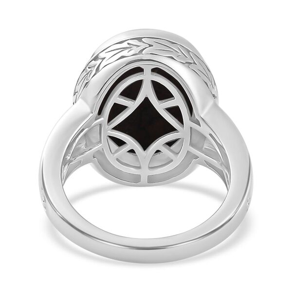 AAA Koprolith und Zirkon Ring - 8,38 ct. image number 6