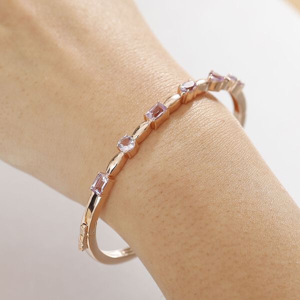 Rose De France Amethyst Armreif, 19 cm - 2,92 ct. image number 3