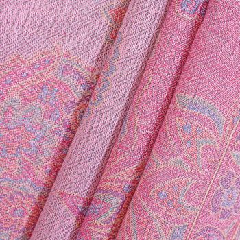 100% Viskose Paisley-Schal, Pink