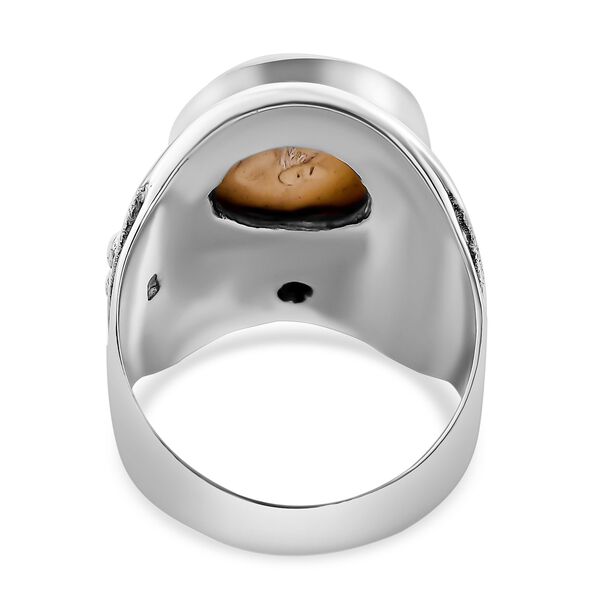 Sajen Silver- Perlmutt und Ilakaka rosa Saphir Ring- 6,75 ct. image number 4