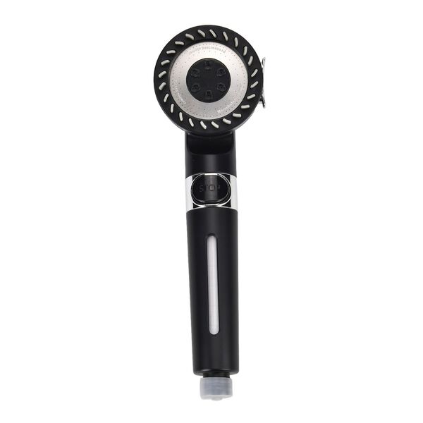 Duschkopf-Set mit Filter &ndash; Schwarz