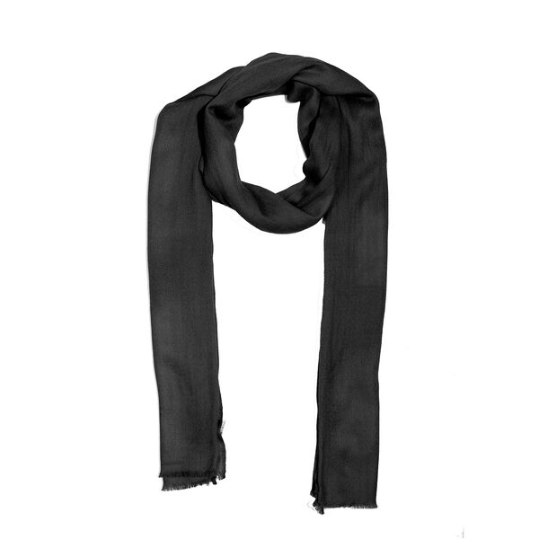 LA MAREY: Superweicher Schal aus 100% Kaschmirwolle, Schwarz  image number 3