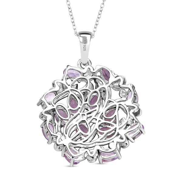 D'Joy AA Rose De France Amethyst zweifarbiger Anh&auml;nger - 2,95 ct. image number 5