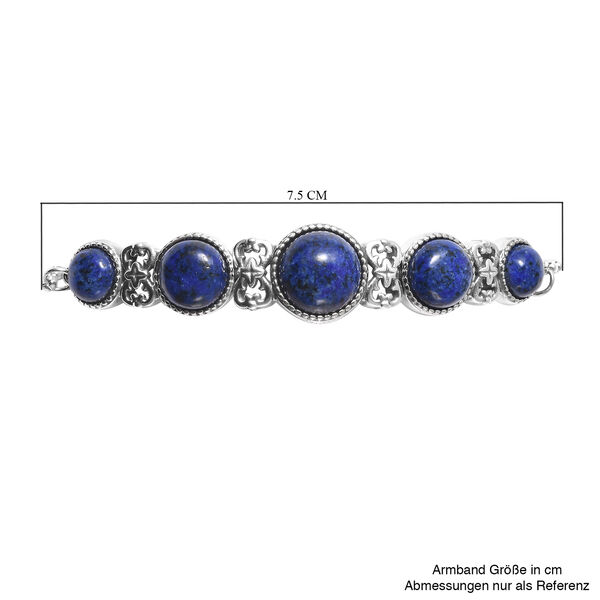 Lapislazuli Bolo-Armband, ca. 15.25 cm, Edelstahl ca. 17,00 ct image number 6