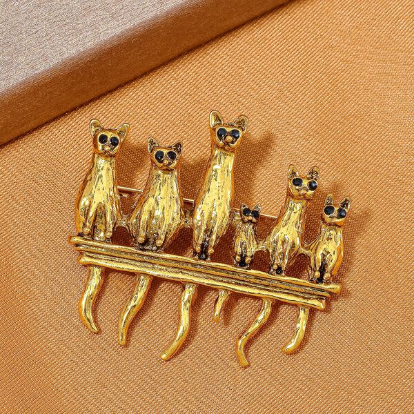 Neongr&uuml;ner Kristall Brosche Antikes Gold image number 2