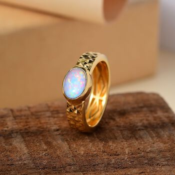 AA Nat&uuml;rlicher, &auml;thiopischer Welo Opal Ring - 0,87 ct.