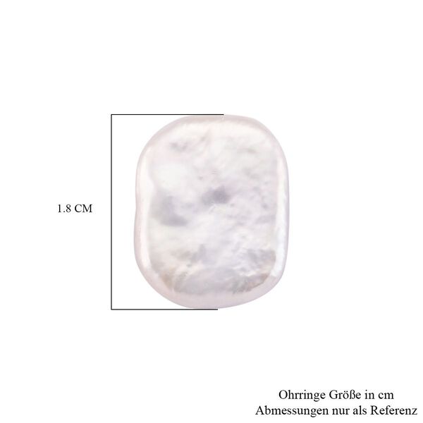 Keshi Perle Rechteck Ohrstecker image number 4