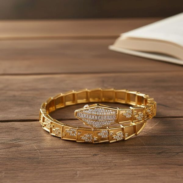 Wei&szlig;er Zirkonia Armreif ca. 19 cm Nickelfreies Messing image number 2