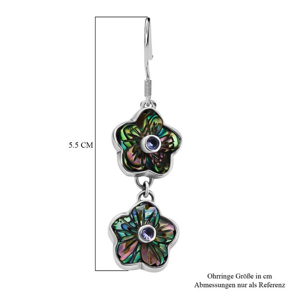 Sajen Silver- Afrikanische Amethyst und Abalone-Muschel-Ohrringe - 0,44 ct. image number 6