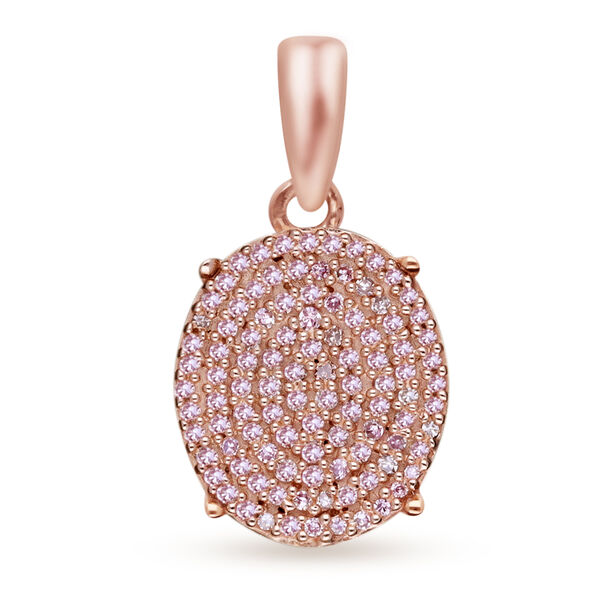 Nat&uuml;rlicher, rosa Diamant-Anh&auml;nger, 375 Ros&eacute;gold ca. 0,25 ct image number 0