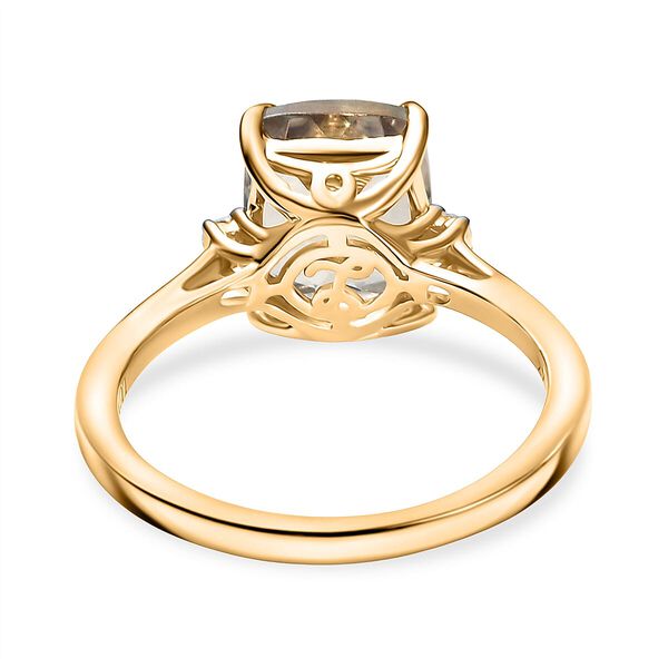 AAA Turkizit, Wei&szlig;er Diamant Ring 585 Gold (Gr&ouml;&szlig;e 17.00) ca. 3,60 ct image number 4