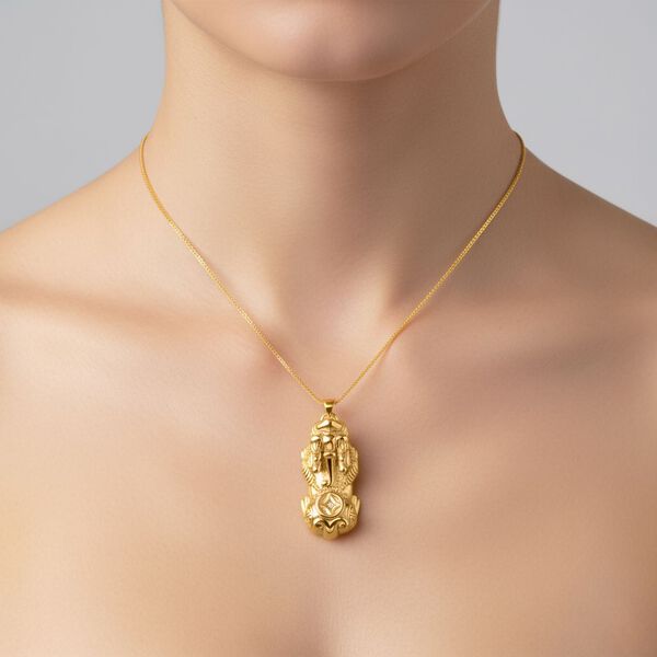 925 Silber vergoldet Schmuckset ca. 45 cm ca. 6,34g image number 2