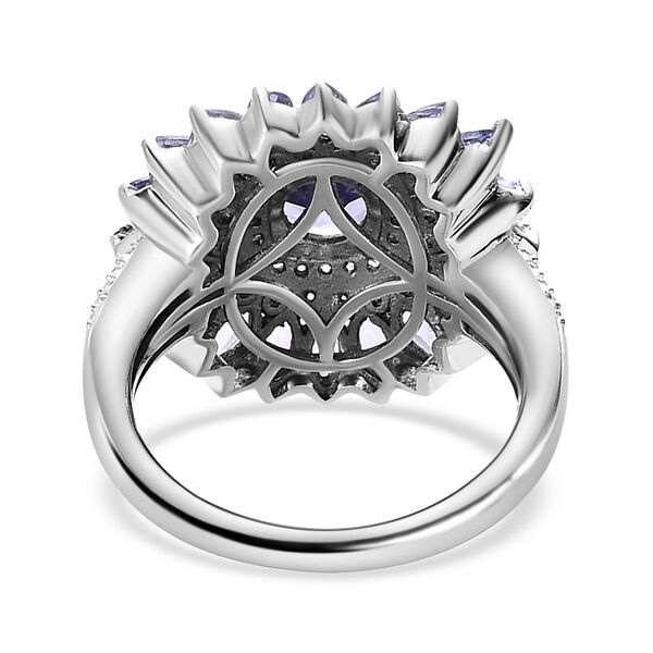 Tansanit und Zirkon Ring - 2,31 ct. image number 6
