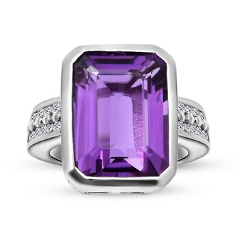 Lusaka Amethyst und Zirkon-Ring - 7,73 ct.