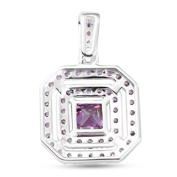 Amethyst Zirkonia Anh&auml;nger 925 Silber ca. 1,94 ct. image number 5