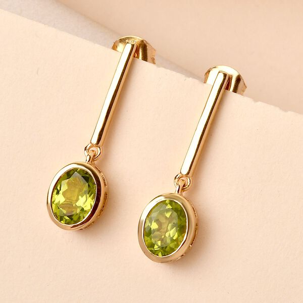 Nat&uuml;rliche Peridot Ohrh&auml;nger - 2,22 ct. image number 2