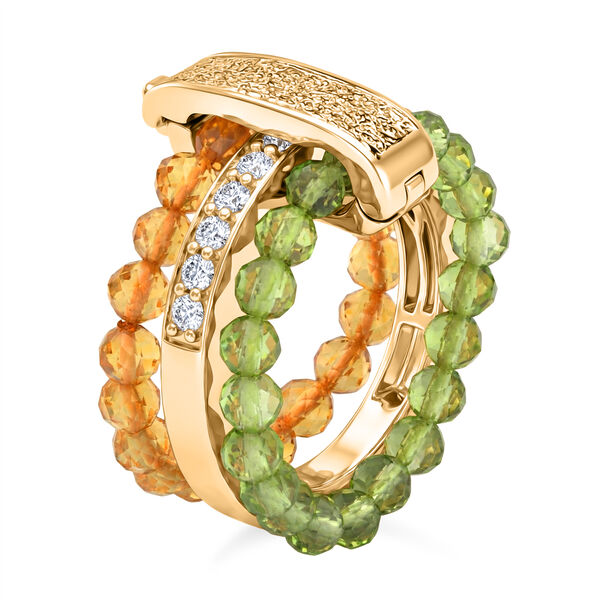 EVER TRUE Citrin, Peridot Ring Nickelfreies Messing (Gr&ouml;&szlig;e 17.00) image number 4