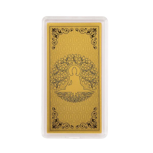 Ein Hauch von Luxus- 999er Goldplatte Buddha, 100 mg image number 0