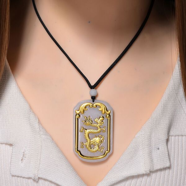 Flexible, weiße Jade Halskette in 999 Gold - 125 ct. image number 2