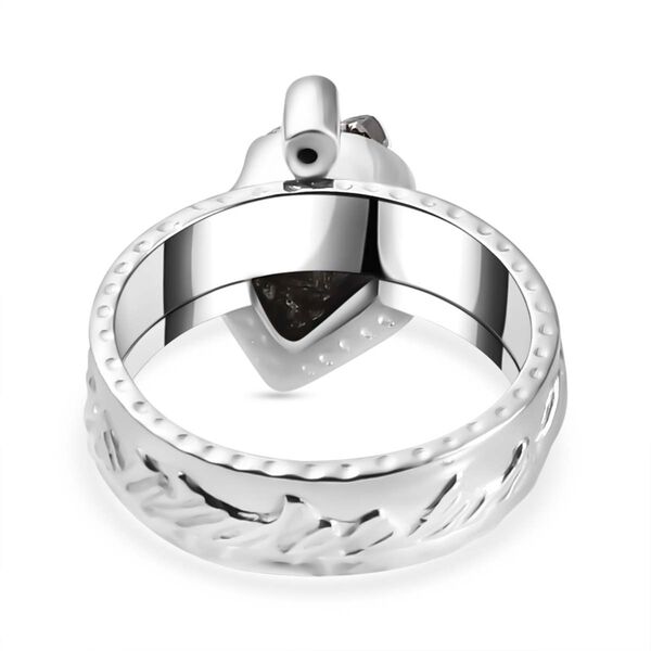 2er-Set- Meteorit und schwarze Spinell-Ringe - 9,04 ct. image number 7