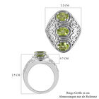 Natürlicher Peridot Ring Edelstahl  ca. 2,39 ct image number 5