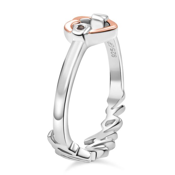 Kanchanaburi Blauer Saphir, Nat&uuml;rlicher Champagner Diamant Ring 925 Silber (Gr&ouml;&szlig;e 17.00) ca. 0,05 ct image number 6