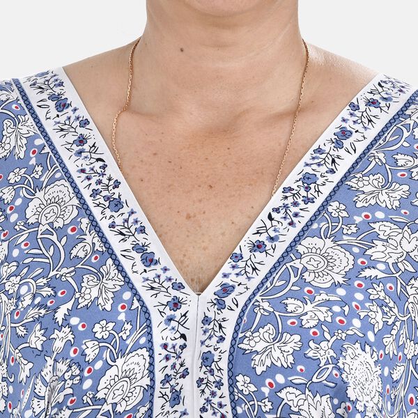 Boho-Chic Maxikleid mit Quasten, Einheitsgr&ouml;&szlig;e, blau image number 10