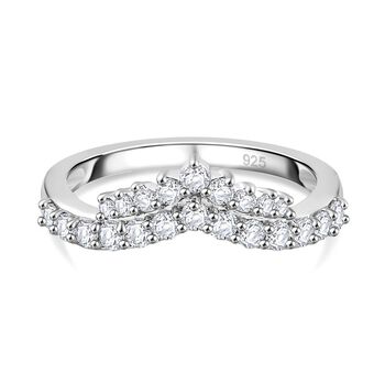 Moissanit Wishbone Ring - 0,57 ct.
