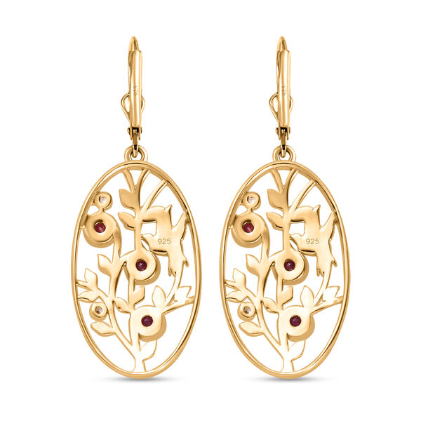 Afrikanische Rubin und Zirkon-Ohrringe - 1,27 ct. image number 5