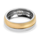 Diamant Ring 925 Silber Bicolor  ca. 0,05 ct image number 5