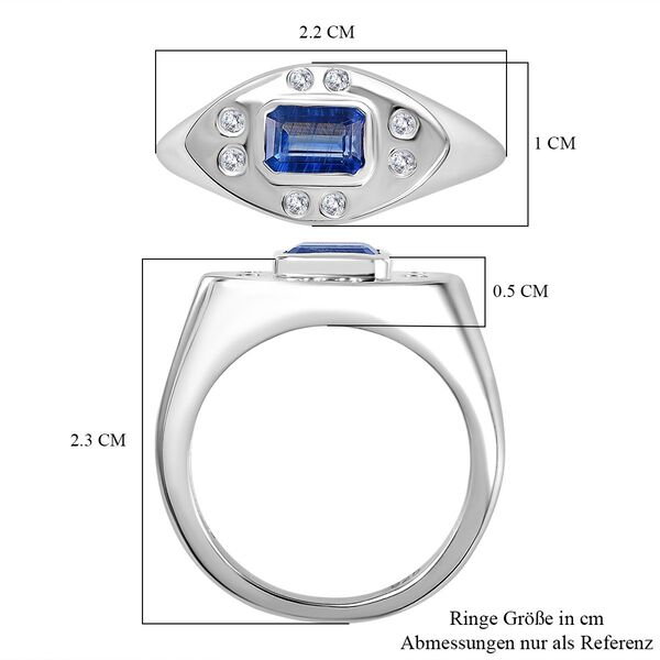 AA Kyanit und Zirkon Ring - 0,91 ct. image number 7