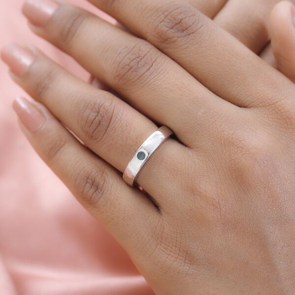 Alexandrit Ring 925 Silber platiniert (Gr&ouml;&szlig;e 17.00) ca. 0.13 ct image number 2